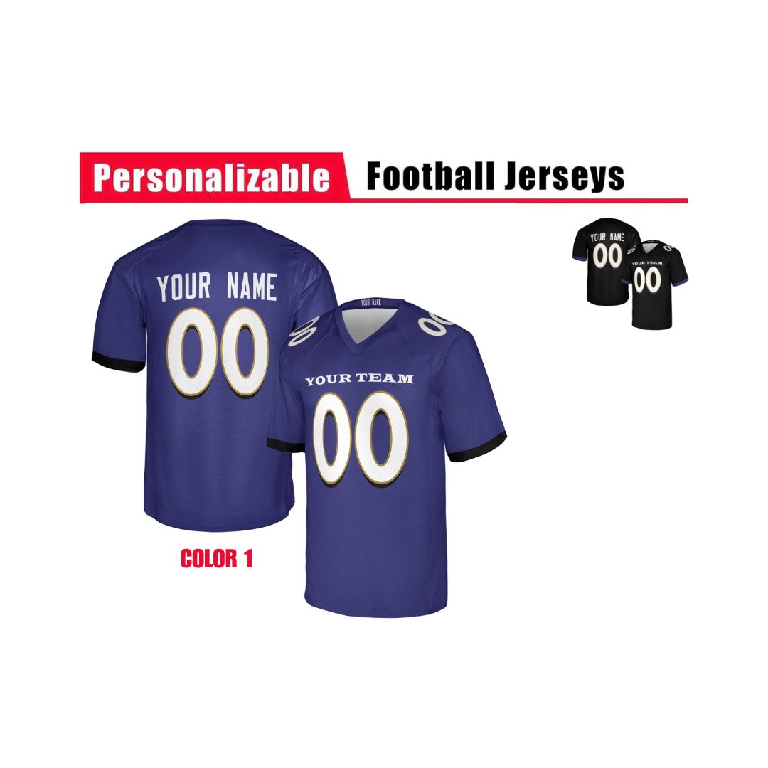 Personalized Baltimore Ravens Jersey – Team Name, Name & Number – Fan Made