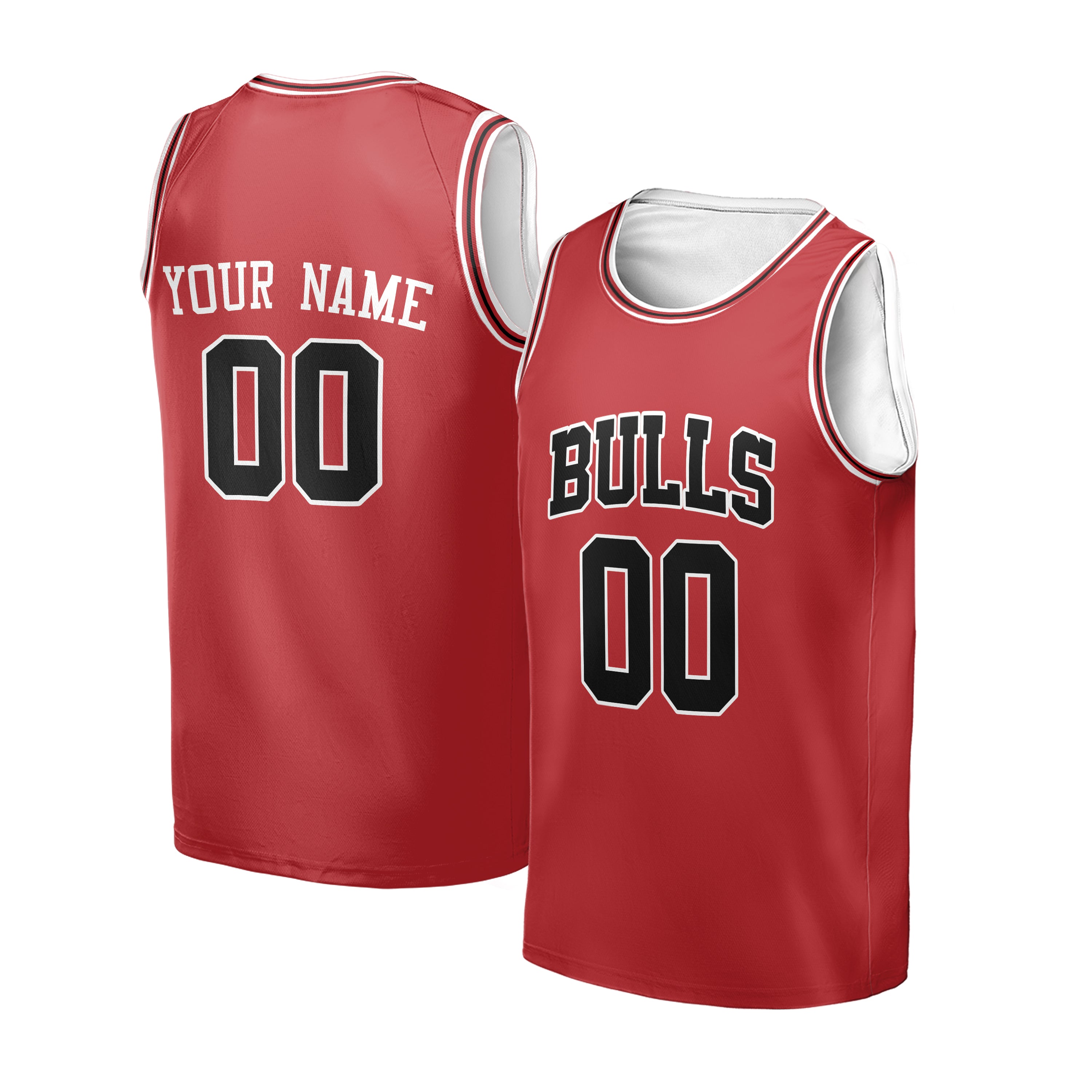 Personalized Chicago Bulls Jersey Fan Made, Toddler, Youth & Adult Team Name