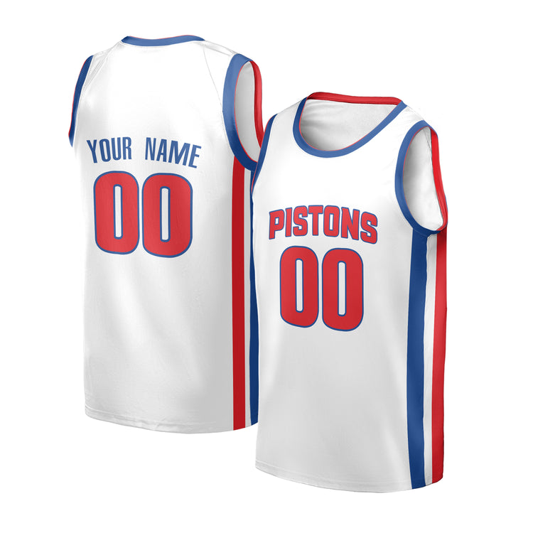 Personalized Detroit Pistons Jersey Fan Made, Toddler, Youth & Adult Blank Team Name
