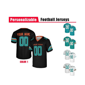 Personalized Miami Dolphins Jersey – Team Name, Name & Number – Fan Made