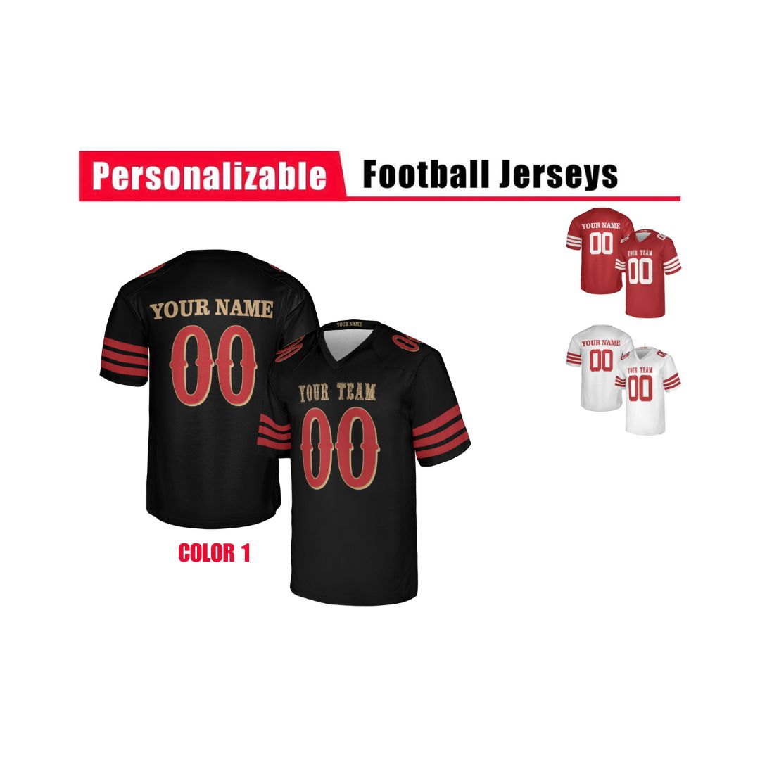 Personalized San Francisco 49ers Jersey – Team Name, Name & Number – Fan Made