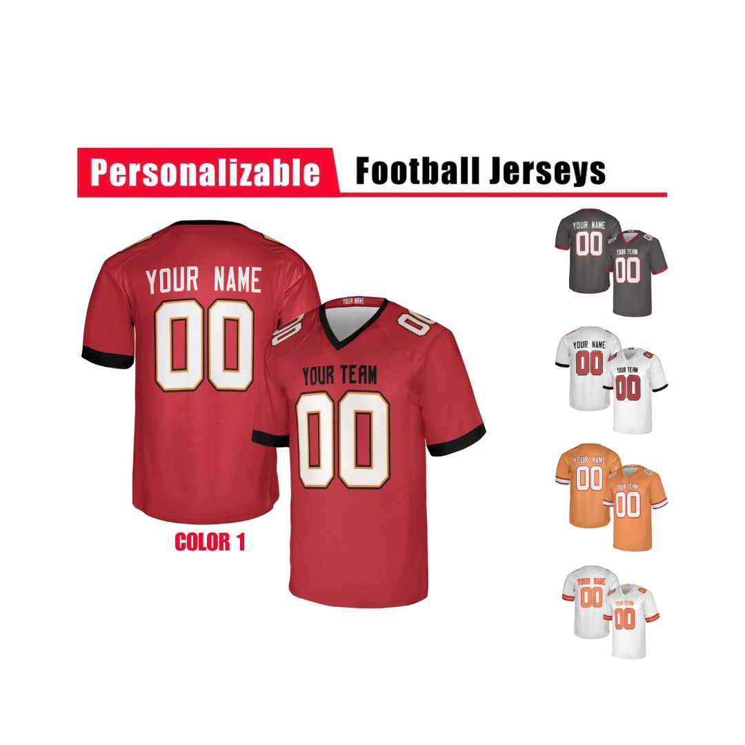 Personalized Tampa Bay Buccaneers Jersey – Team Name, Name & Number – Fan Made