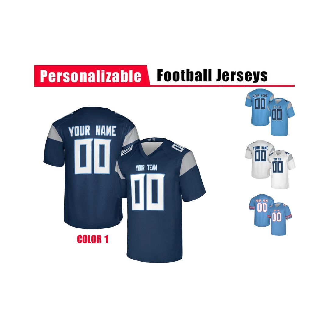 Personalized Tennessee Titans Jersey – Team Name, Name & Number – Fan Made
